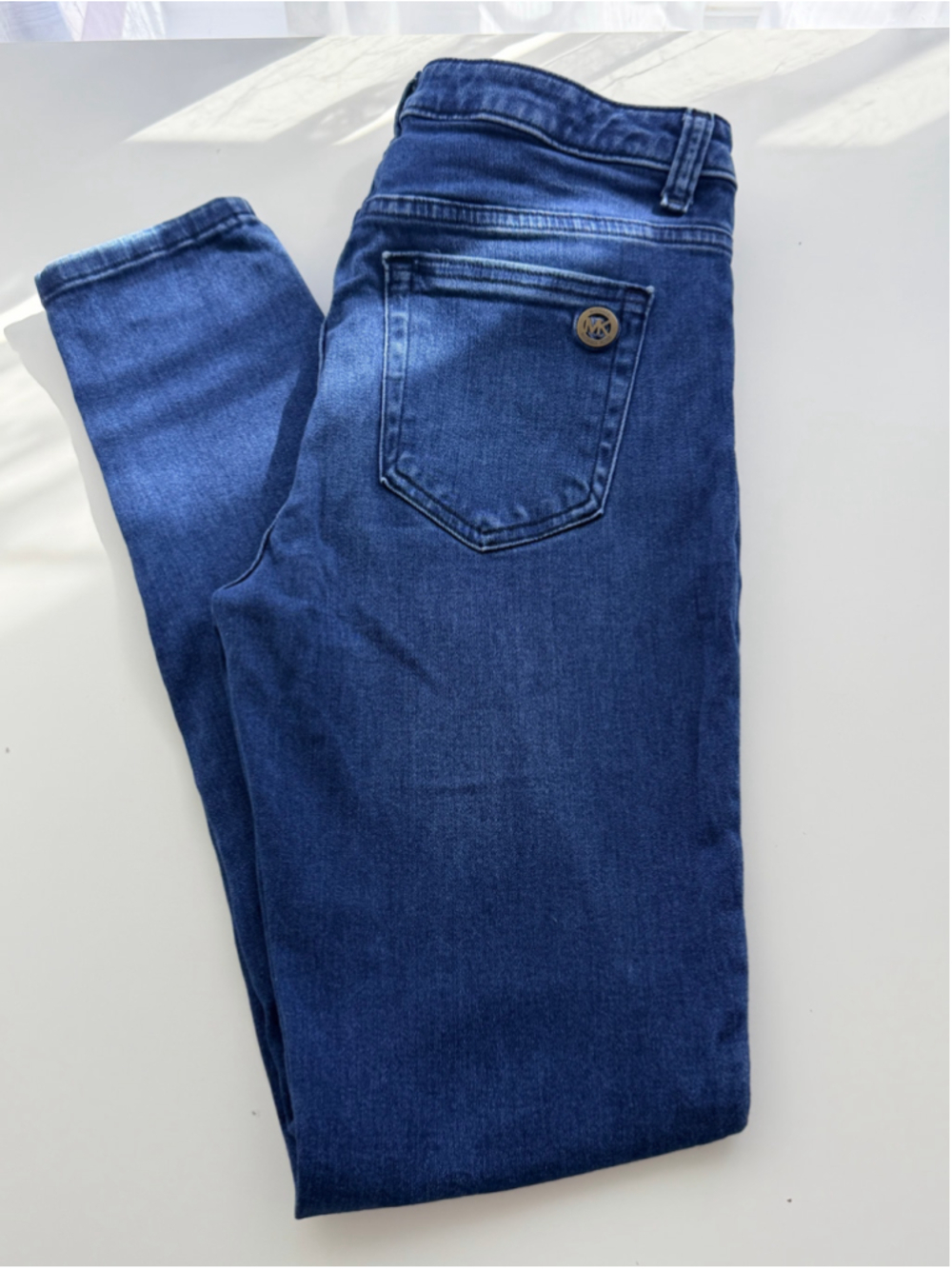 Michael Kors Izzy Skinny Jeans Size 4 Medium Wash Stretch Denim